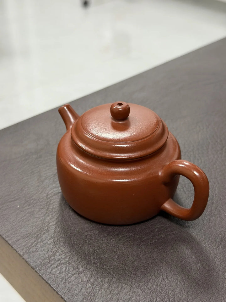 Fully handmade Dahongpao Clay Dezhong Yixing teapot, 110 ml