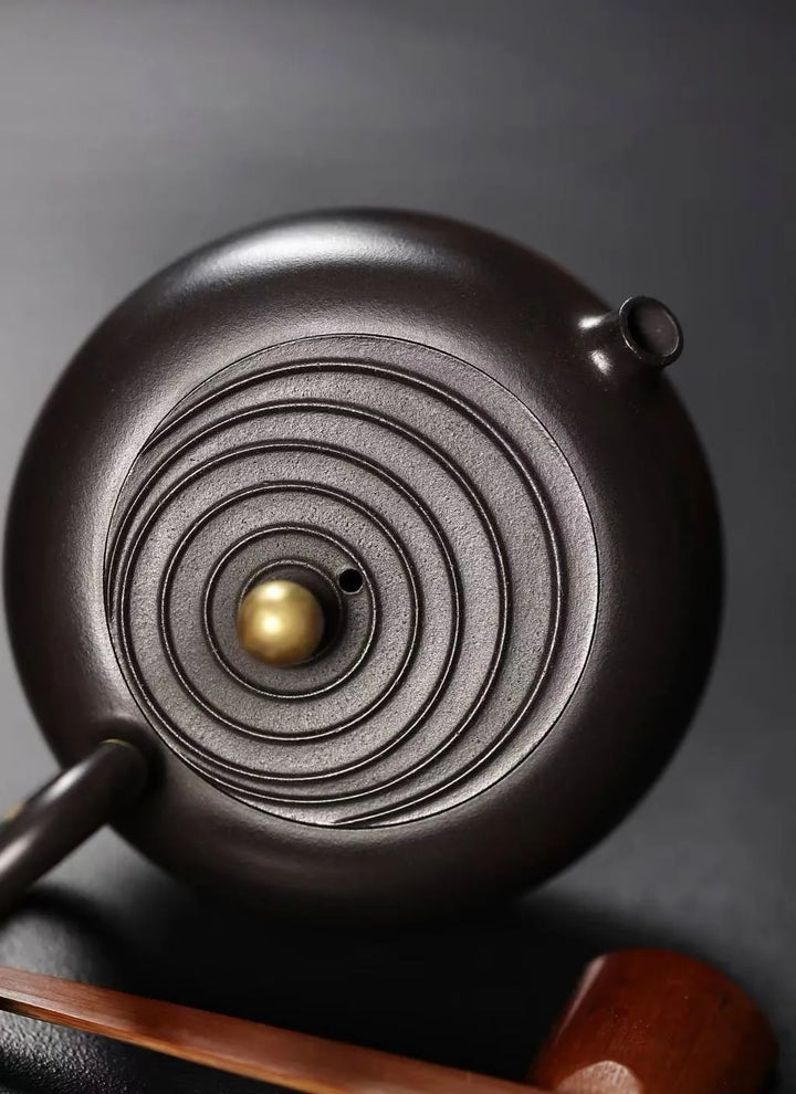 Fully handmade Ash-Fired Zini Clay Xishi Yixing teapot, 130 ml