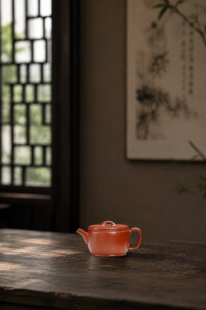 Zhuni Sculptural Form Yixing teapot guide with Handmade Hanwa Yixing Zisha Teapot – Zhuni Clay, 90ml
