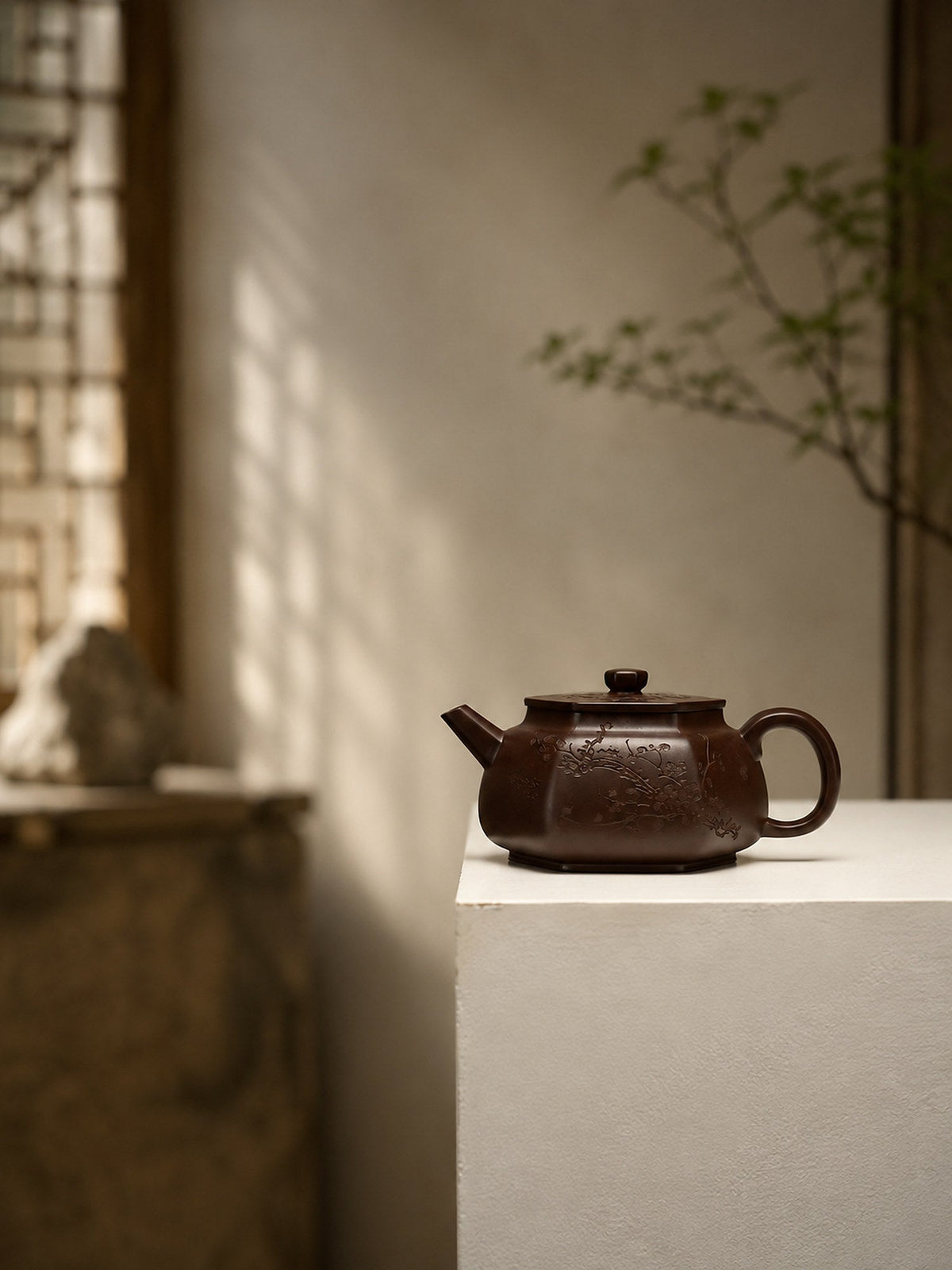 Aged Zini Ribbed Form Yixing teapot guide with Liu Fang Yu Jing Yixing Zisha Teapot – Aged Zini Clay, 150ml