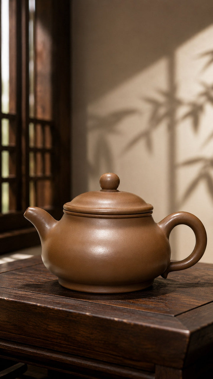 Pan Hu Yixing teapot guide with Handmade Pan Hu Yixing Zisha Teapot – Chijin Zini Clay, 170ml