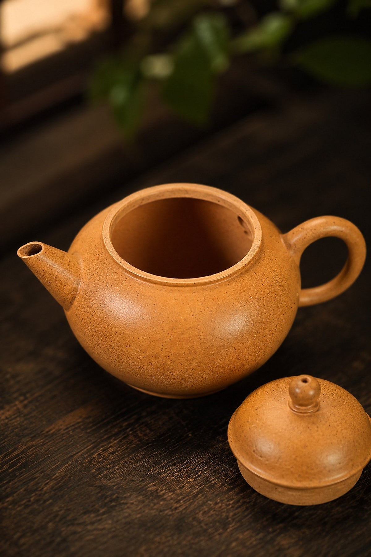 Yixing teapot for light oolong guide with Handmade Shuiping Yixing Zisha Teapot – Golden Duanni Clay, 90ml