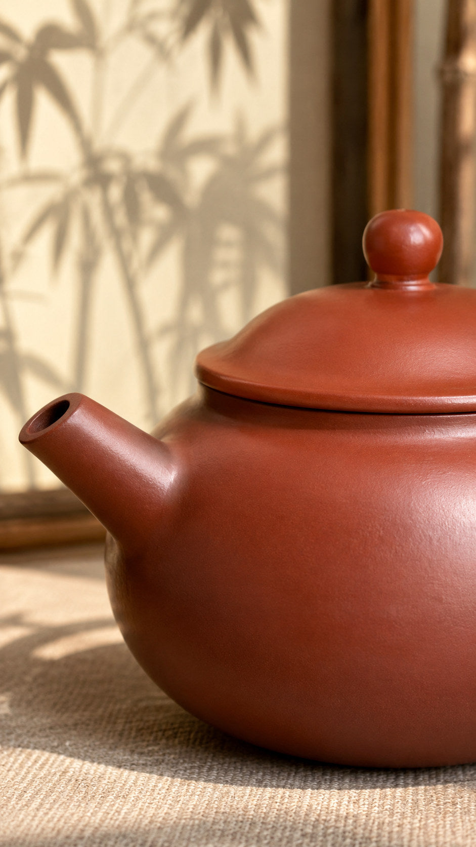 Yuan Bao Dahongpao Yixing teapot close-up for seasoning and care guide