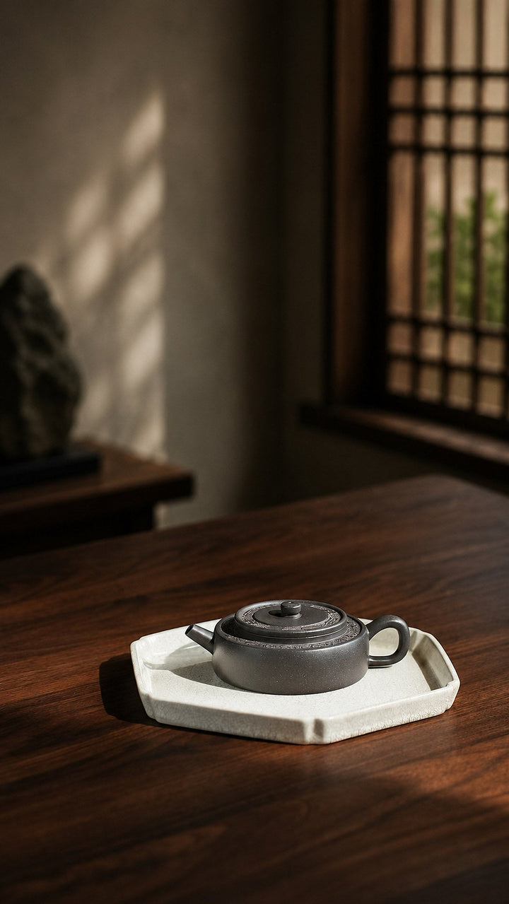 Zini Ribbed Form Yixing teapot guide with Zhou Pan Yixing Zisha Teapot – Tianqingni Clay, 120ml