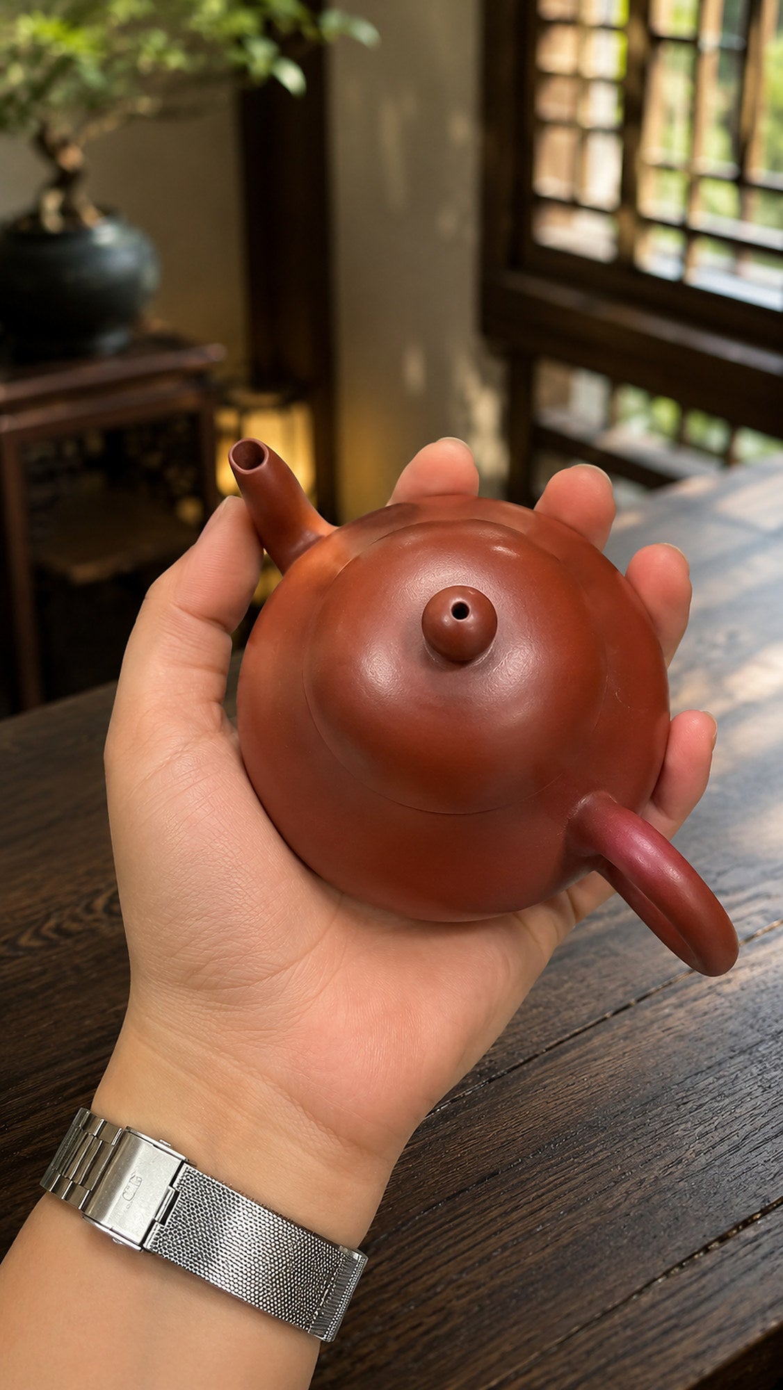 Product view 2 of 140ml Aili zisha teapot in Dahongpao Clay, No. 221