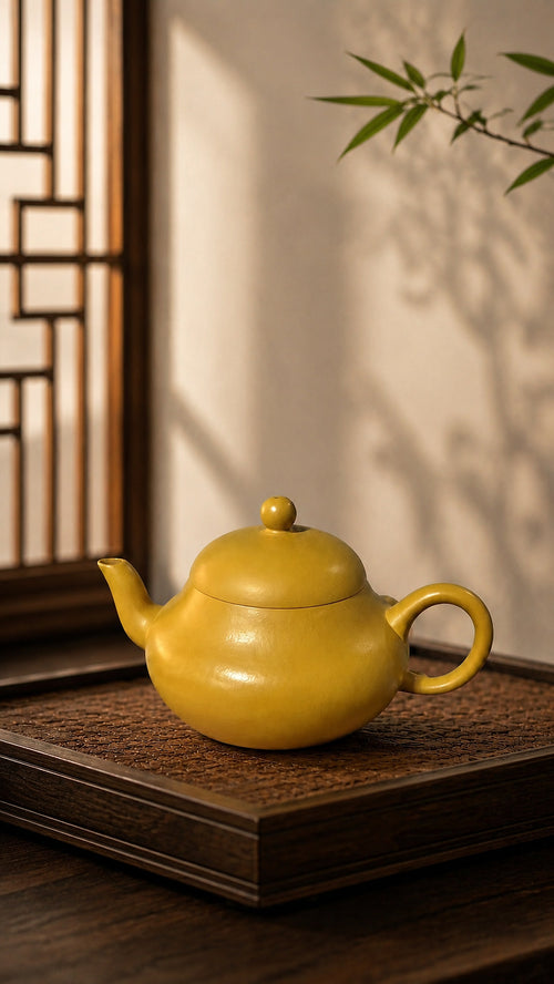 Product view 1 of 100ml Aili zisha teapot in Golden Zhuni Clay, No. 021
