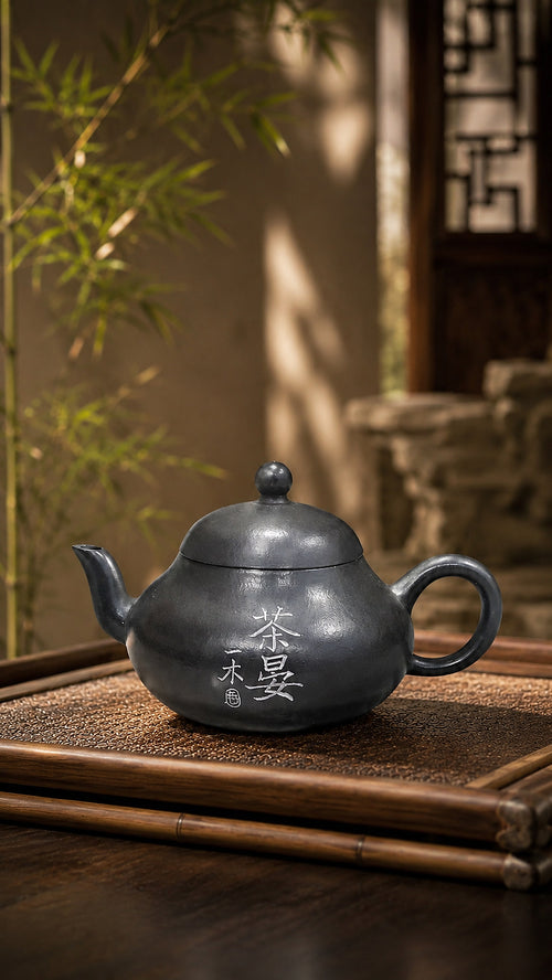 Product view 1 of 100ml Aili zisha teapot in Reduction-Fired Zhuni Clay, No. 049