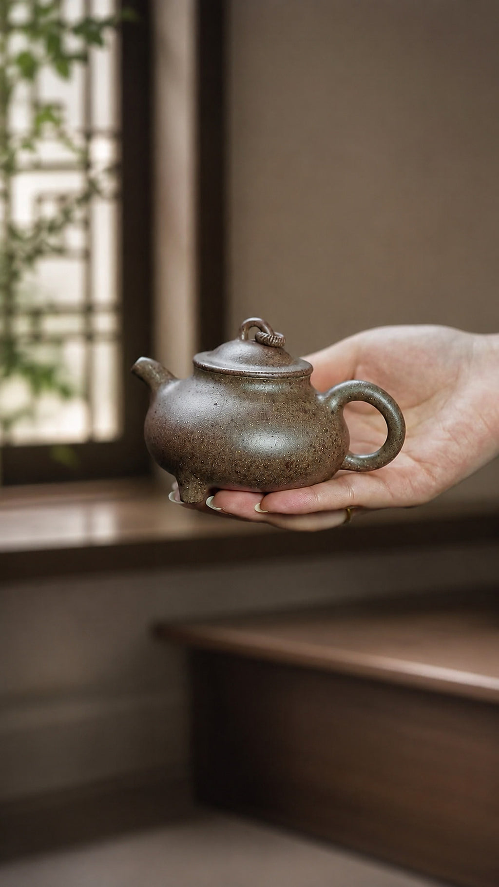 Product view 3 of 150ml Artisan Design zisha teapot in Aged Zini Clay, No. 439
