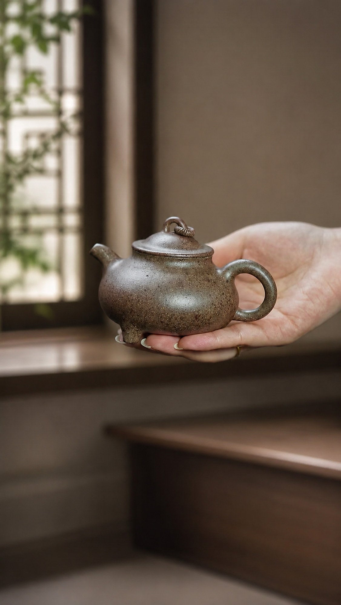 Product view 3 of 150ml Artisan Design zisha teapot in Aged Zini Clay, No. 439