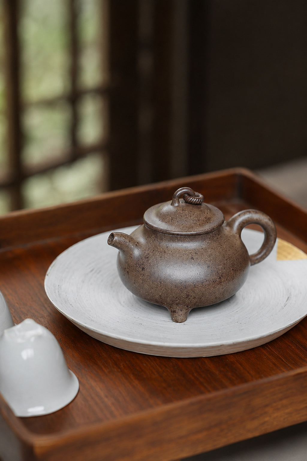 Product view 8 of 150ml Artisan Design zisha teapot in Aged Zini Clay, No. 439