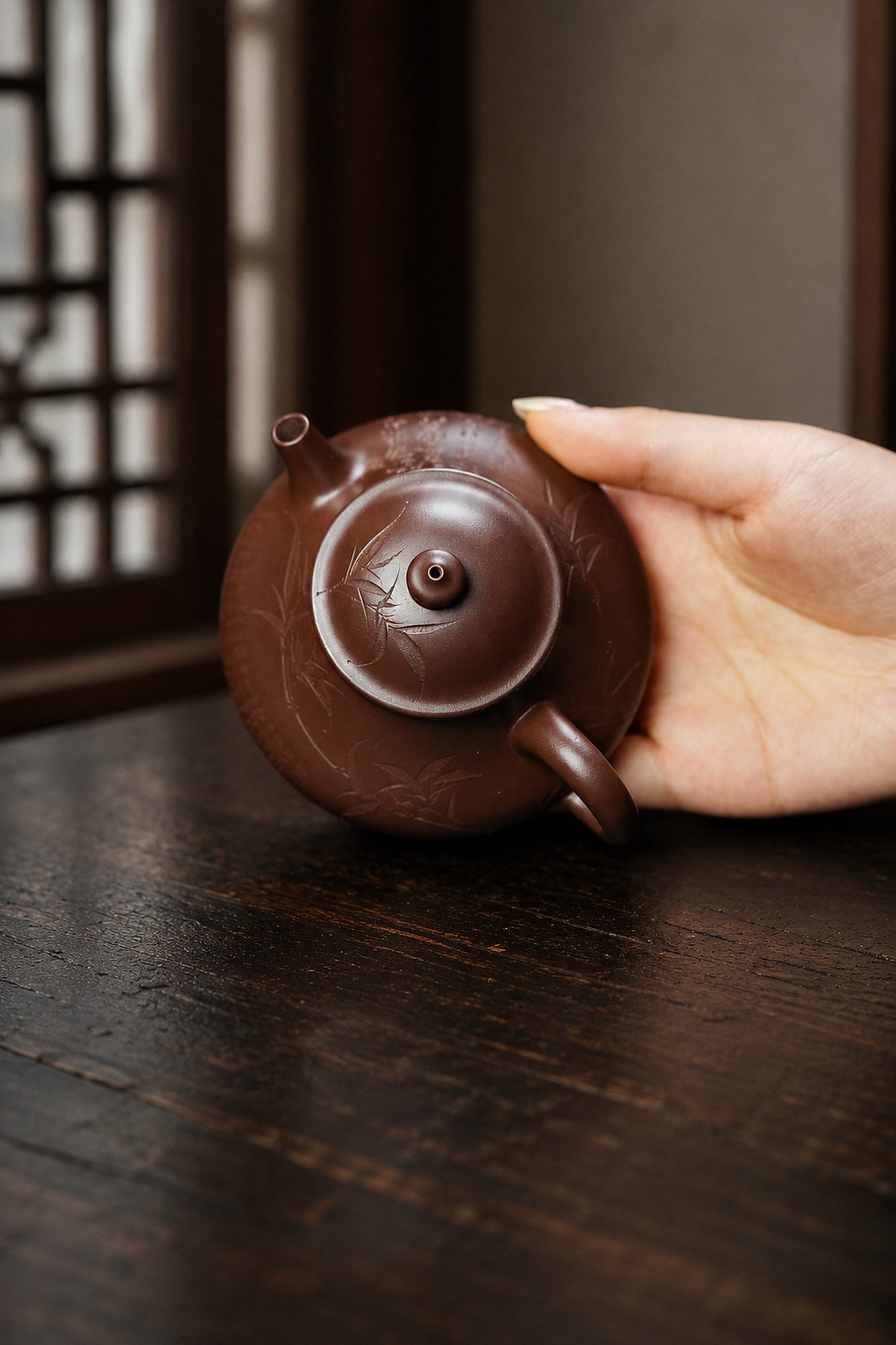 Product view 2 of 130ml Artisan Design zisha teapot in Aged Zini Clay, No. 442