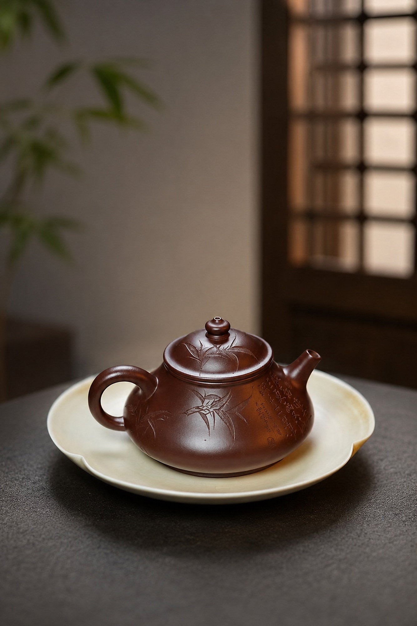 Product view 3 of 130ml Artisan Design zisha teapot in Aged Zini Clay, No. 442