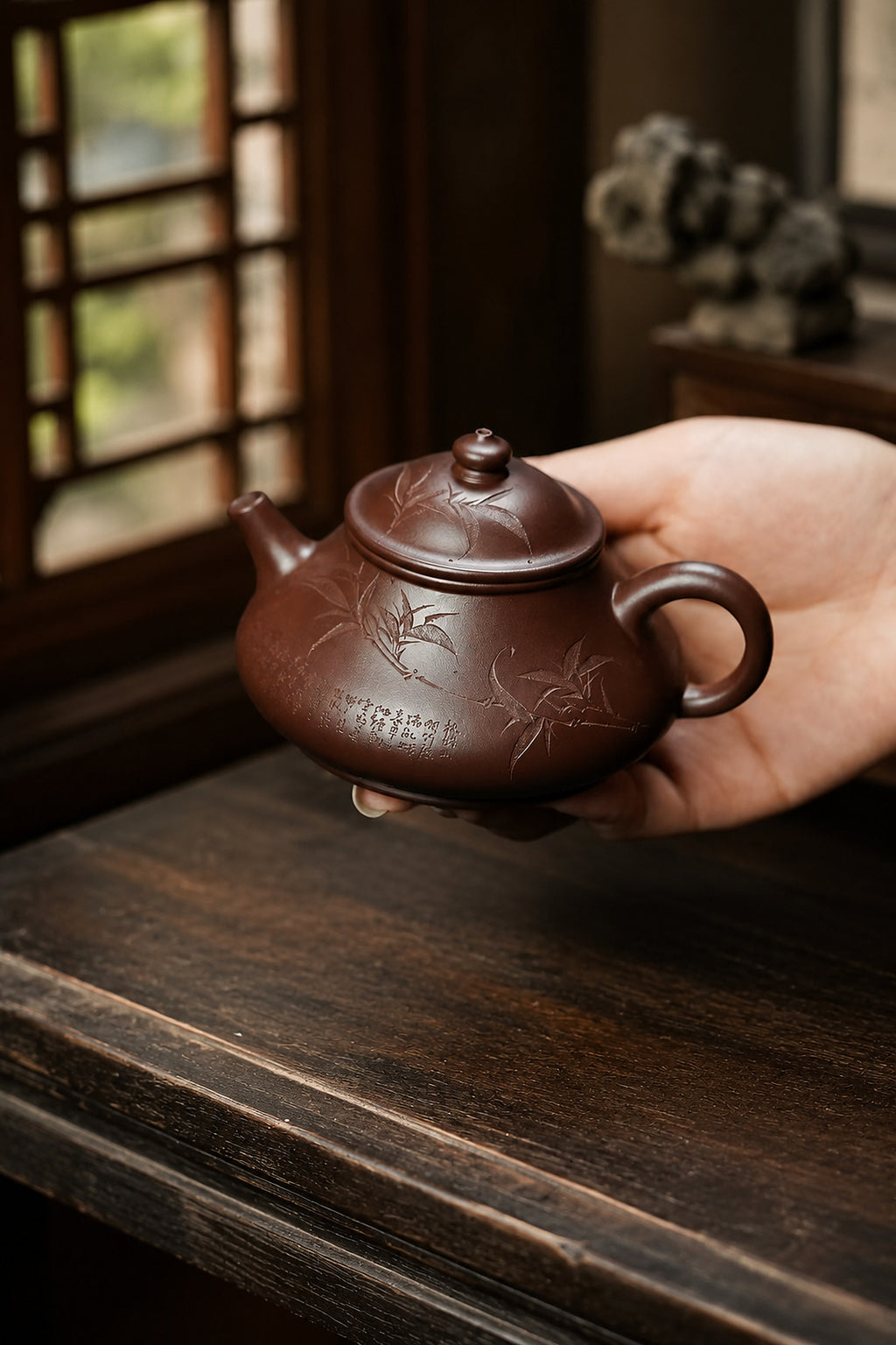 Product view 6 of 130ml Artisan Design zisha teapot in Aged Zini Clay, No. 442
