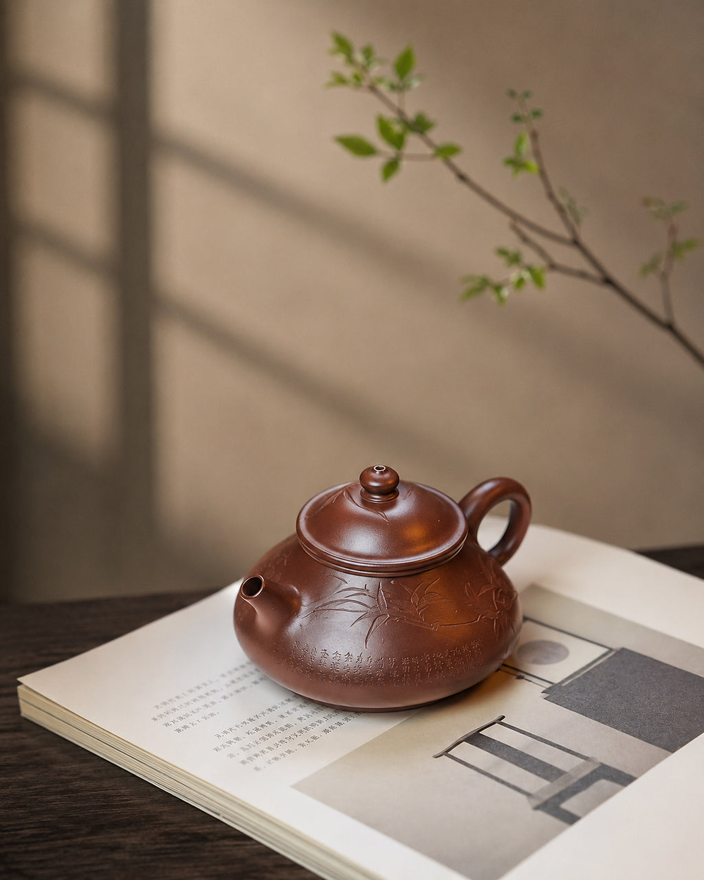 Product view 9 of 130ml Artisan Design zisha teapot in Aged Zini Clay, No. 442