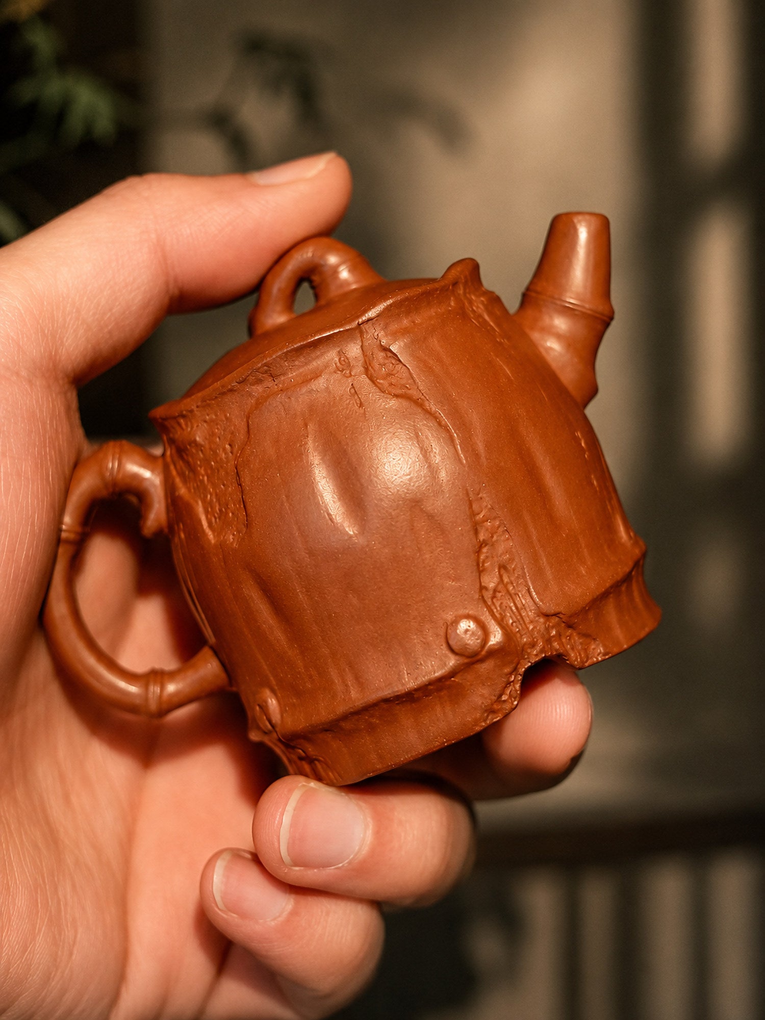 Product view 5 of 100ml Artisan Design zisha teapot in Dicaoqing Zini Clay, No. 403