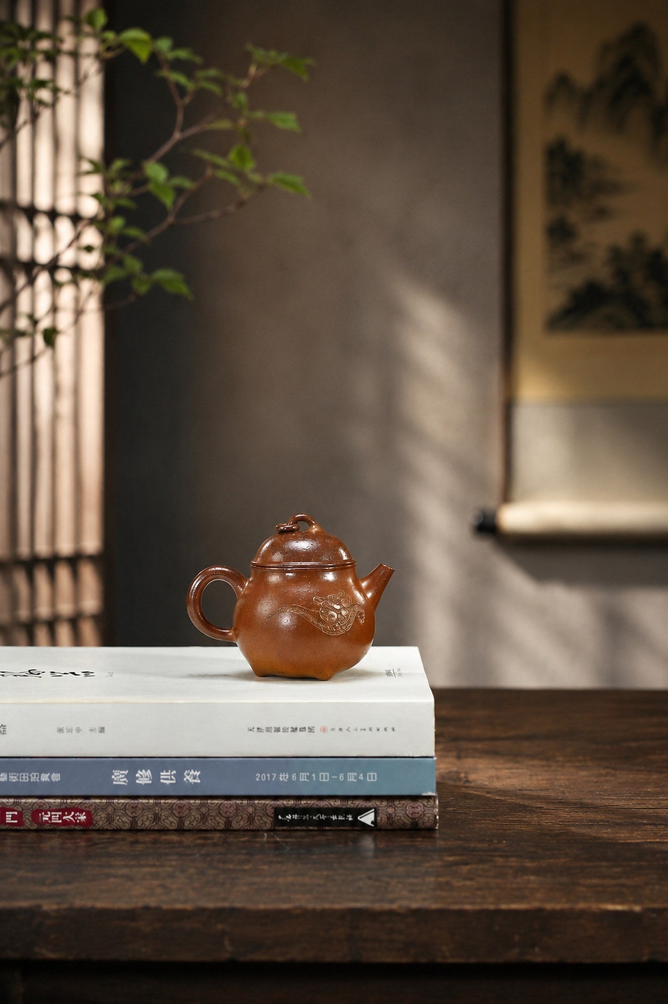 Product view 4 of 150ml Artisan Design zisha teapot in Golden Duanni Clay, No. 364