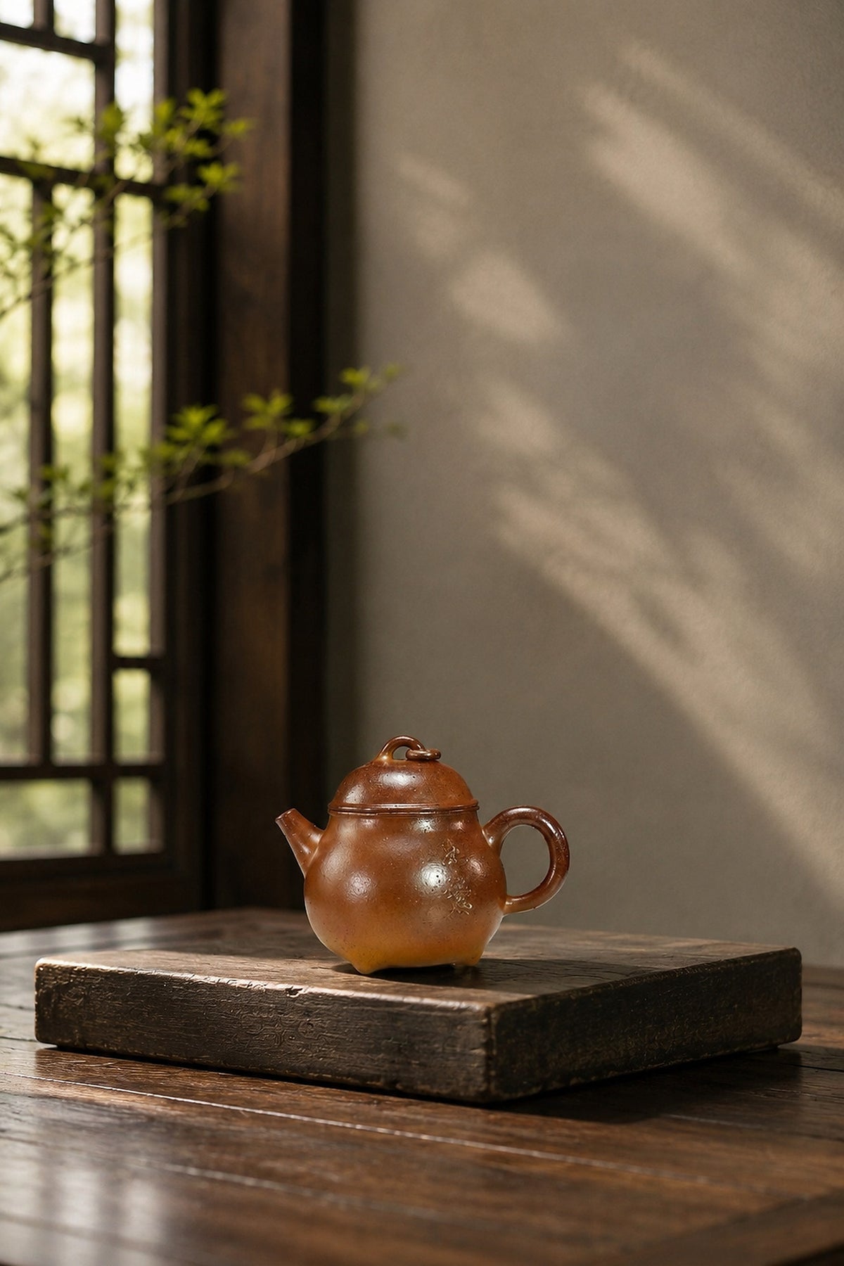 Product view 6 of 150ml Artisan Design zisha teapot in Golden Duanni Clay, No. 364