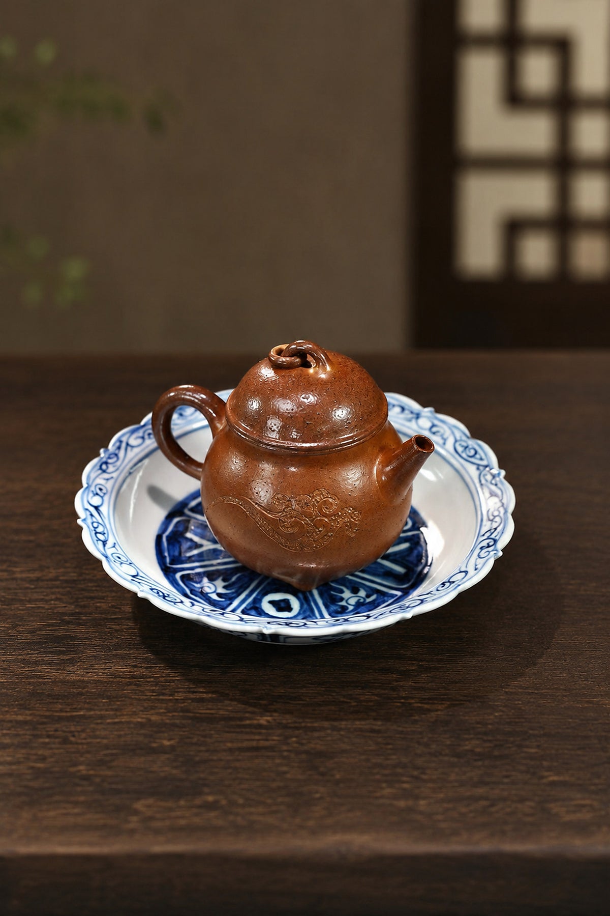 Product view 9 of 150ml Artisan Design zisha teapot in Golden Duanni Clay, No. 364