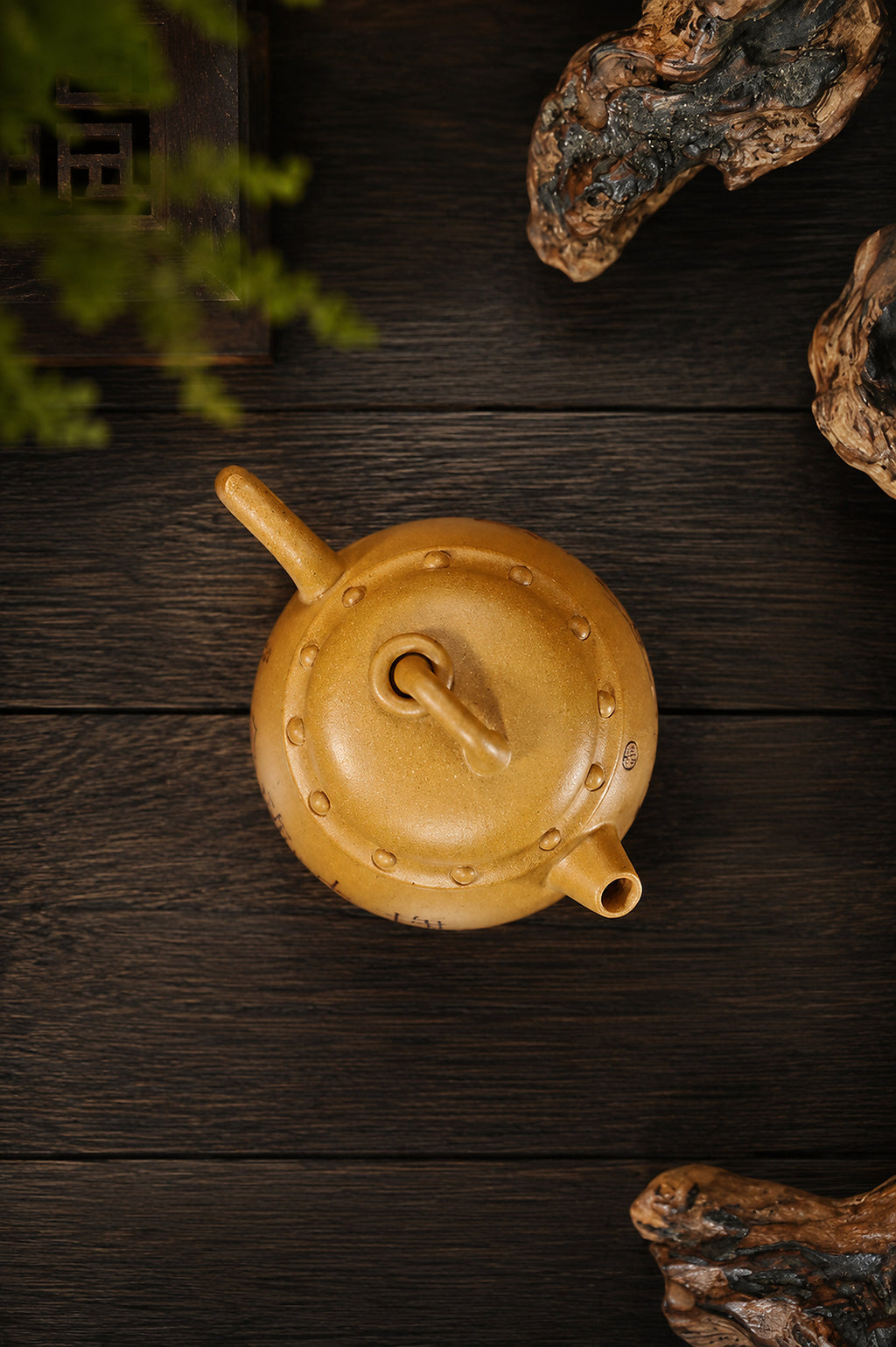Product view 7 of 130ml Artisan Design zisha teapot in Golden Duanni Clay, No. 380