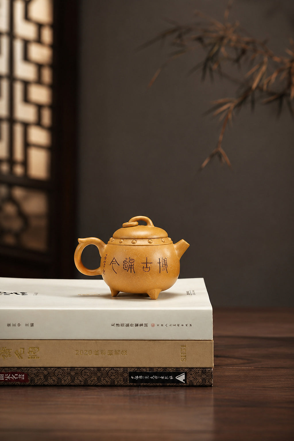 Product view 9 of 130ml Artisan Design zisha teapot in Golden Duanni Clay, No. 380