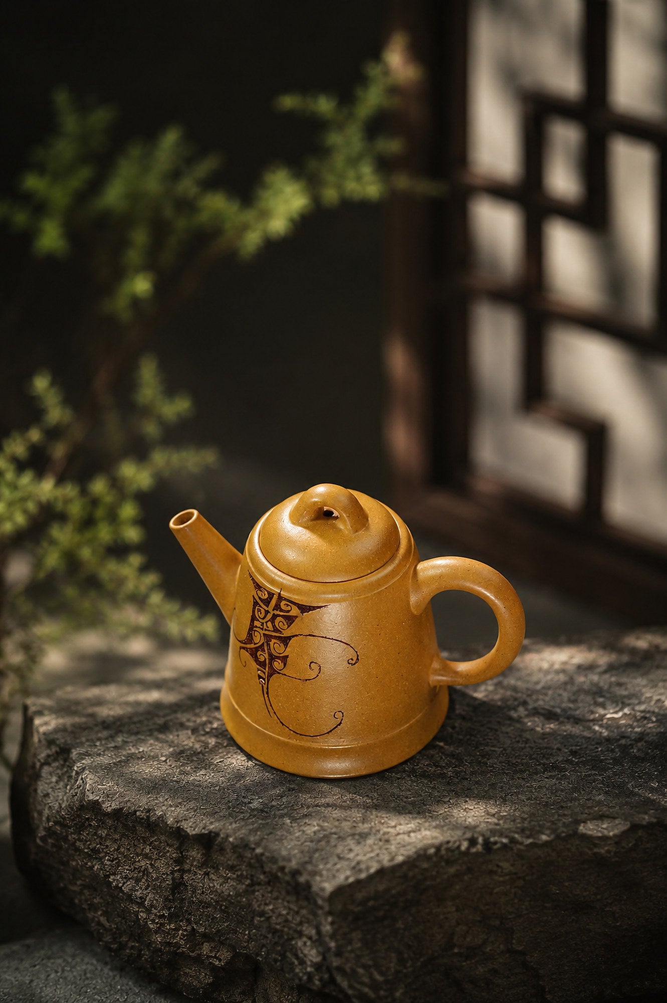 Product view 4 of 90ml Artisan Design zisha teapot in Golden Duanni Clay, No. 391