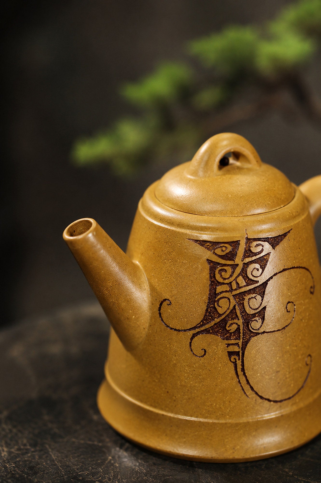 Product view 5 of 90ml Artisan Design zisha teapot in Golden Duanni Clay, No. 391