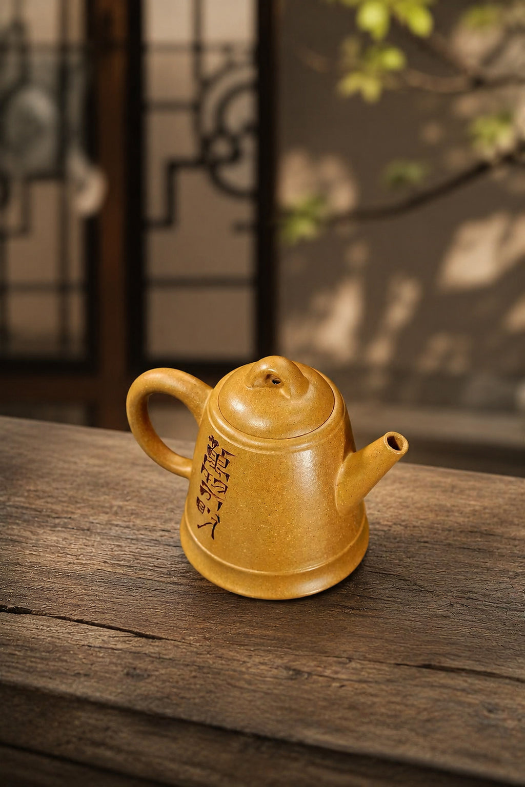 Product view 6 of 90ml Artisan Design zisha teapot in Golden Duanni Clay, No. 391