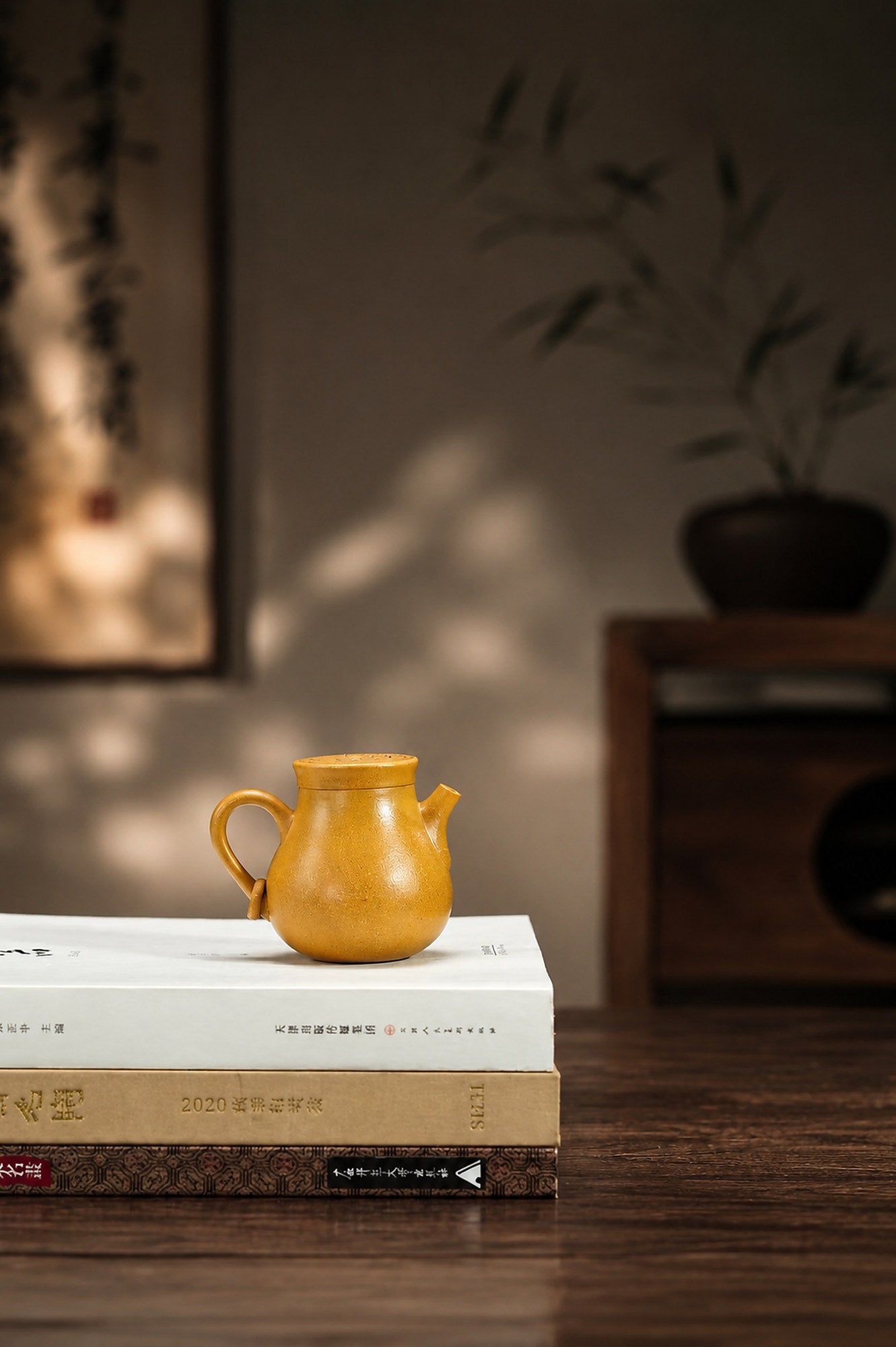 Product view 4 of 100ml Artisan Design zisha teapot in Golden Duanni Clay, No. 392