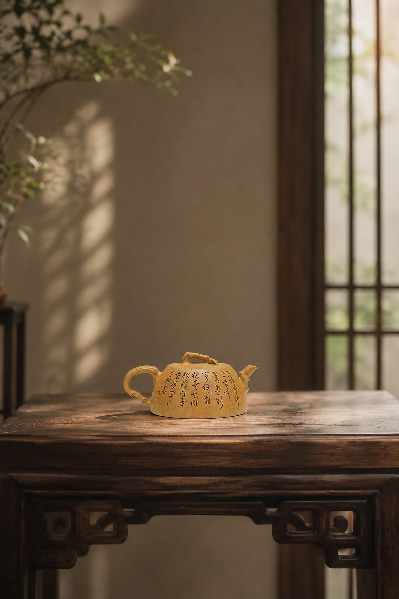 Product view 1 of 160ml Artisan Design zisha teapot in Golden Duanni Clay, No. 424