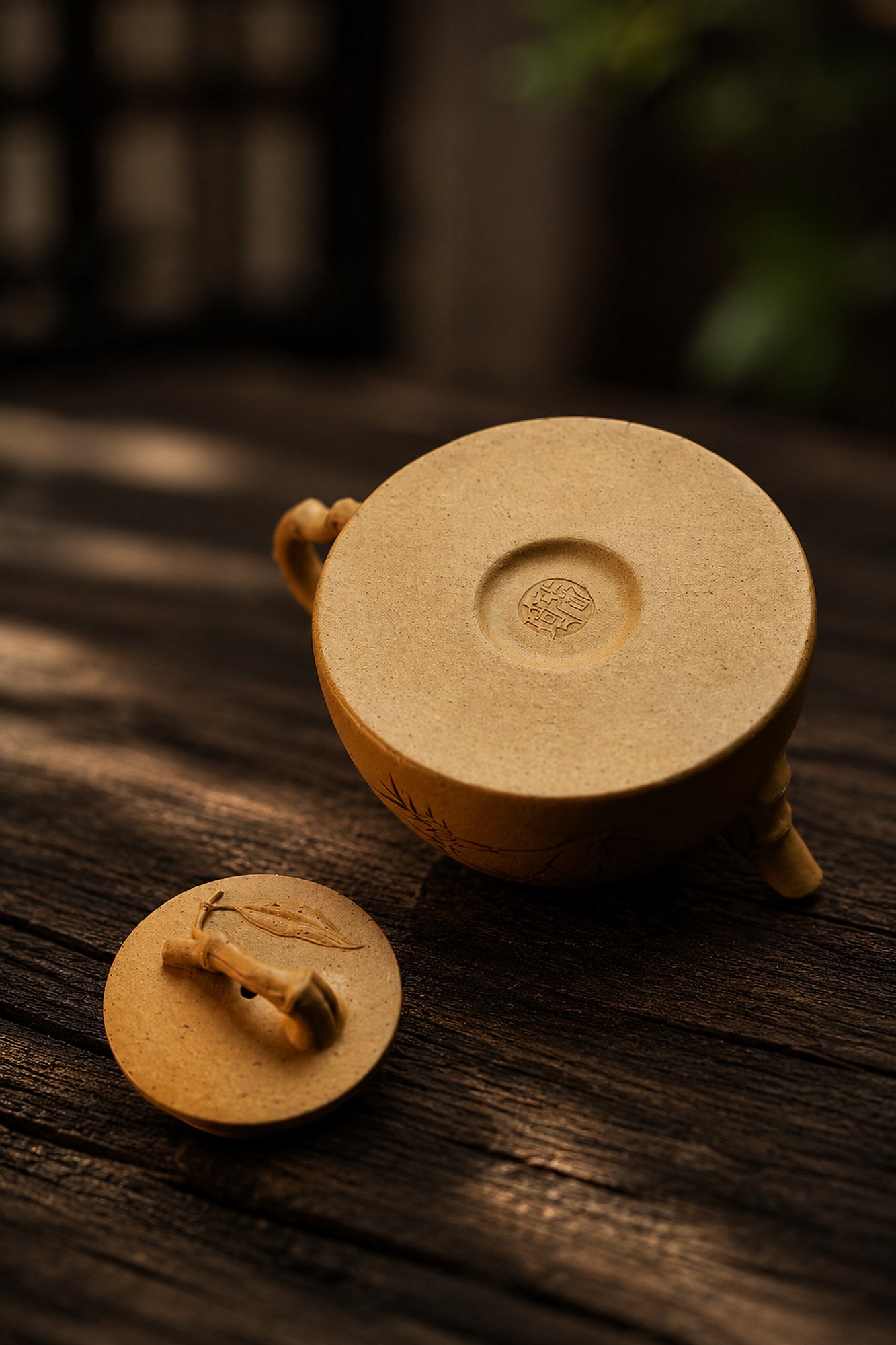 Product view 5 of 160ml Artisan Design zisha teapot in Golden Duanni Clay, No. 424