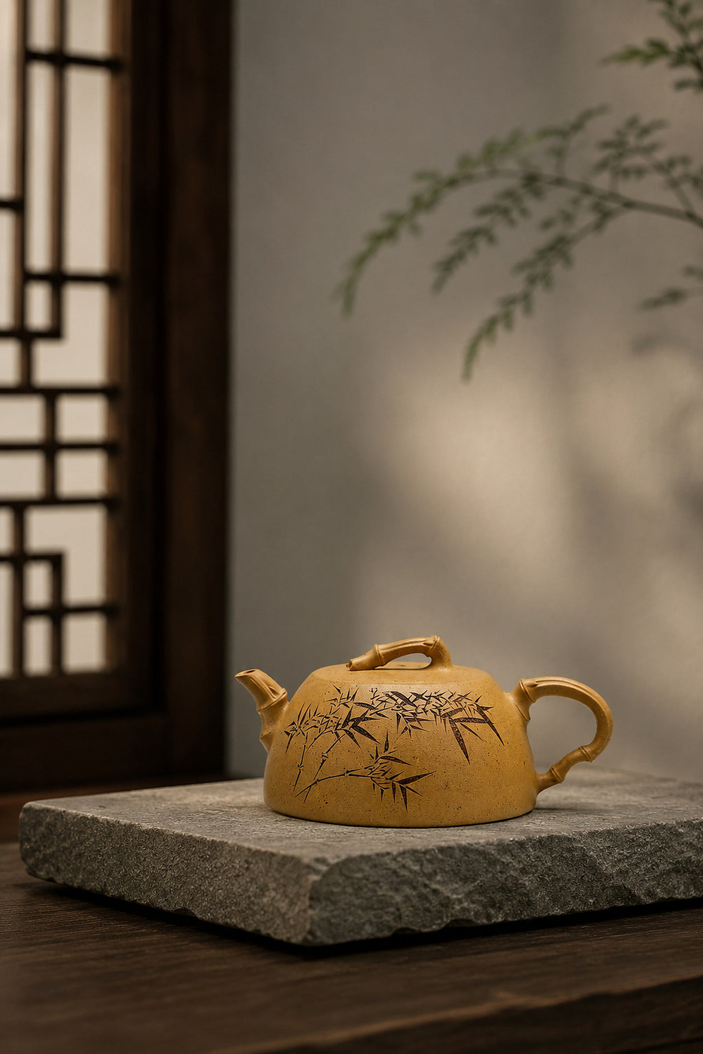 Product view 7 of 160ml Artisan Design zisha teapot in Golden Duanni Clay, No. 424