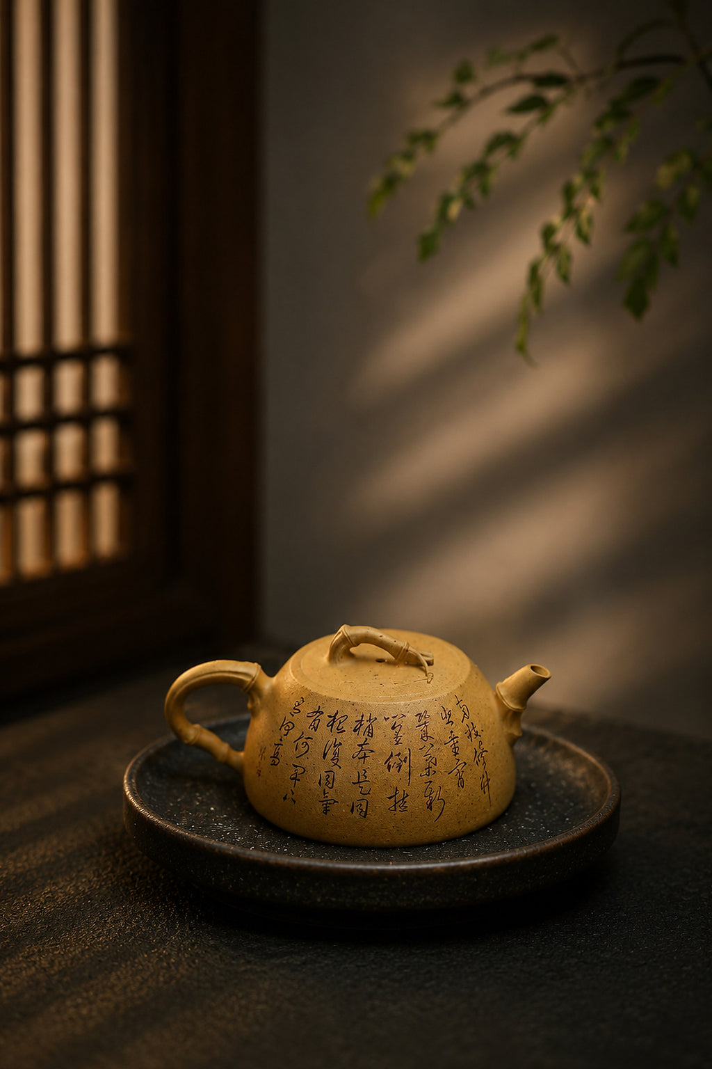 Product view 9 of 160ml Artisan Design zisha teapot in Golden Duanni Clay, No. 424