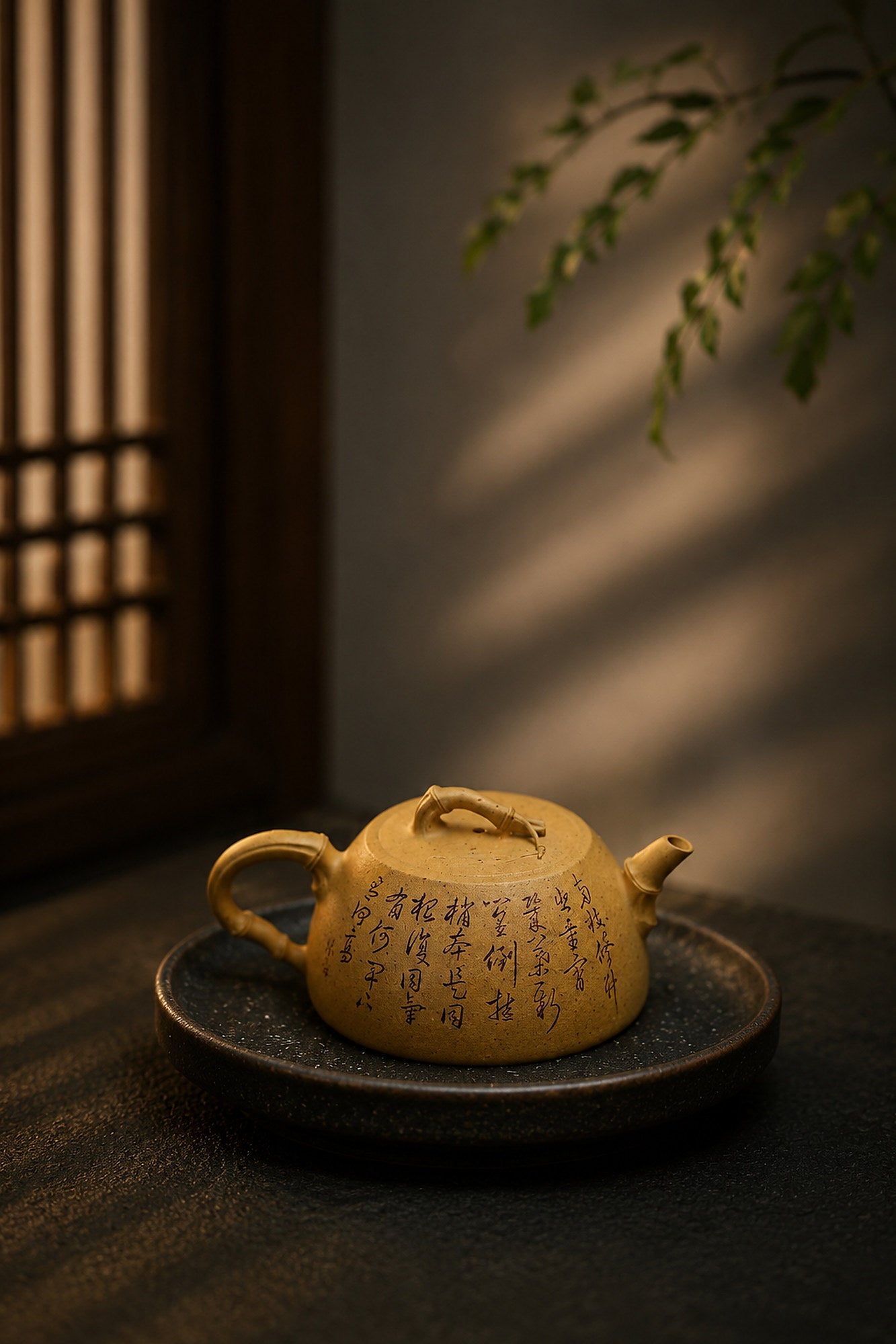 Product view 9 of 160ml Artisan Design zisha teapot in Golden Duanni Clay, No. 424