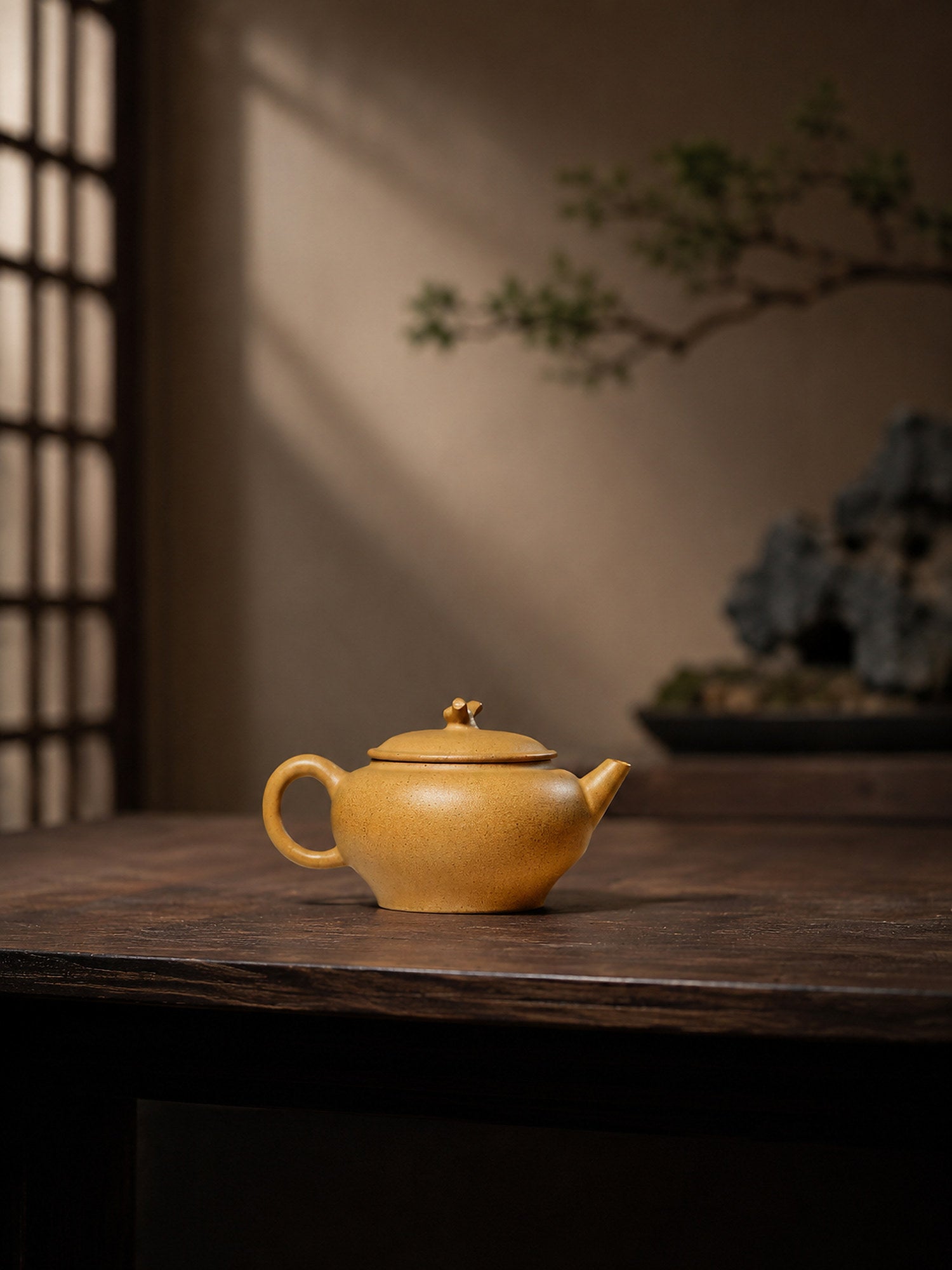 Product view 2 of 85ml Artisan Design zisha teapot in Golden Duanni Clay, No. 445