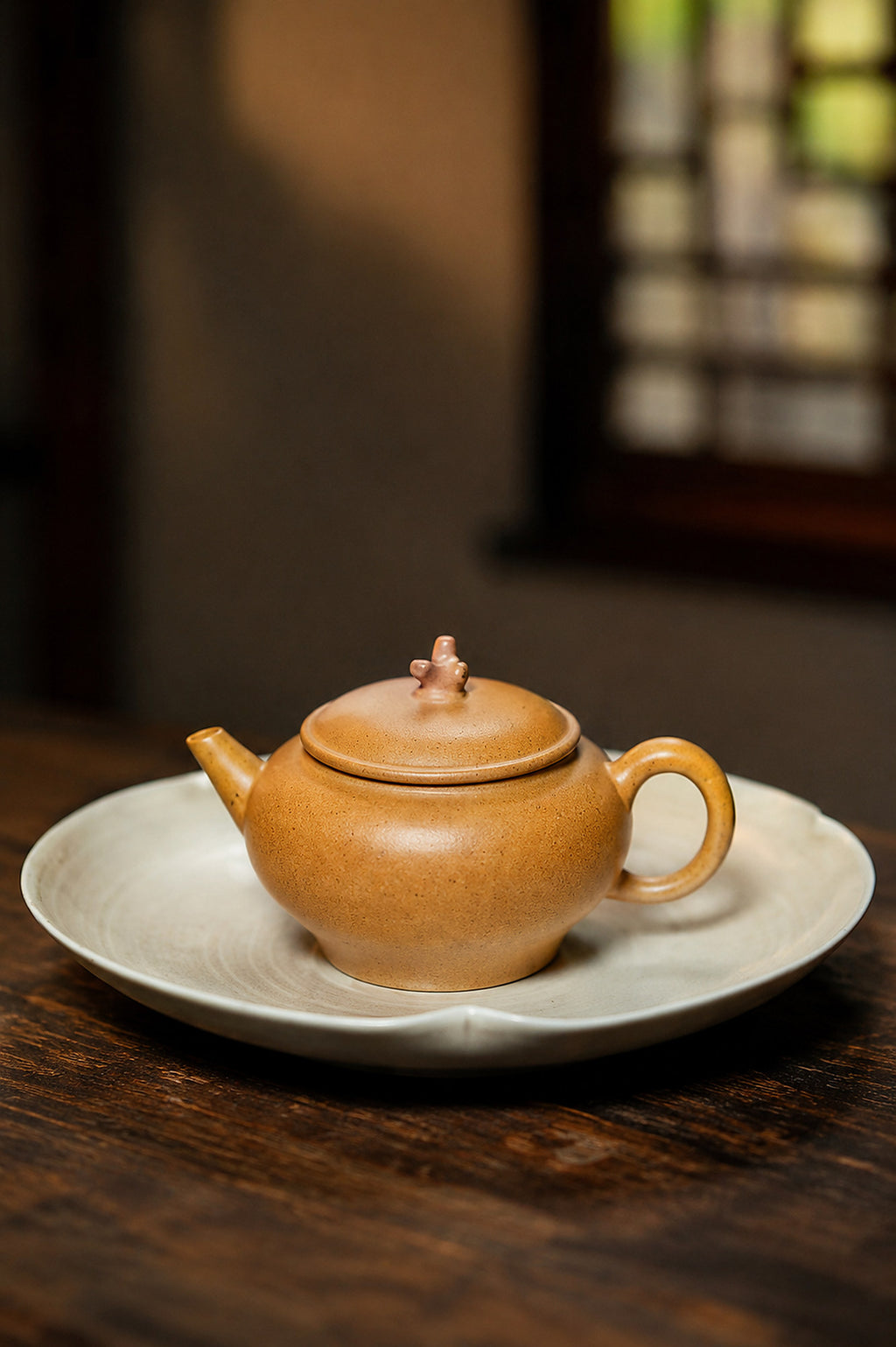 Product view 3 of 85ml Artisan Design zisha teapot in Golden Duanni Clay, No. 445