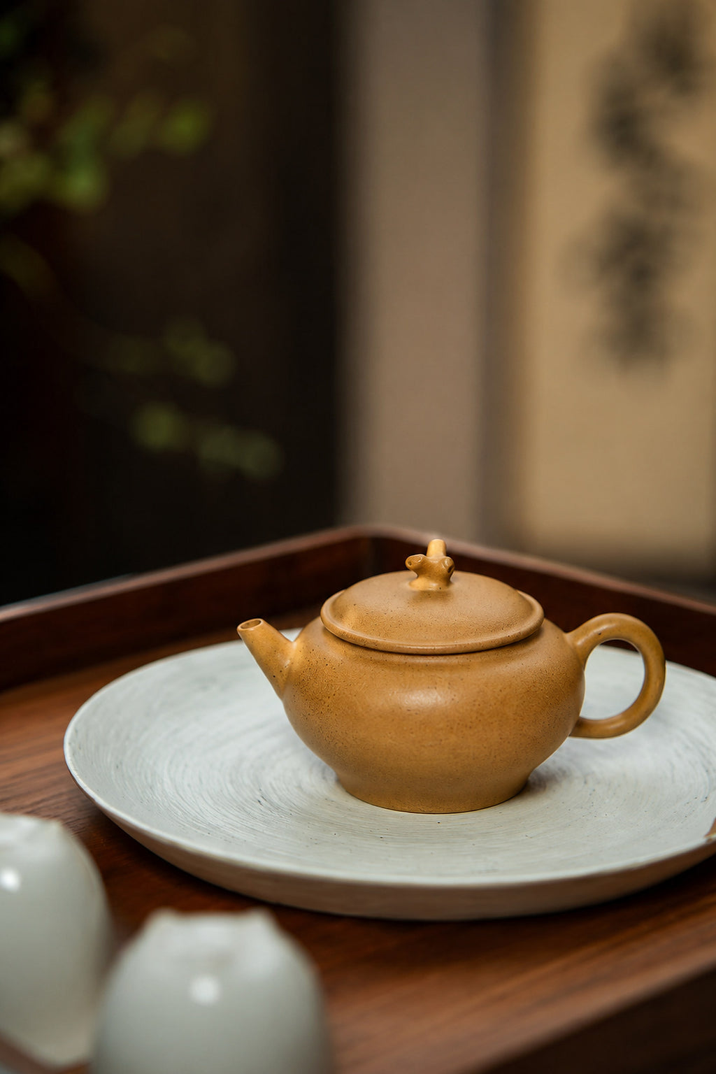 Product view 8 of 85ml Artisan Design zisha teapot in Golden Duanni Clay, No. 445