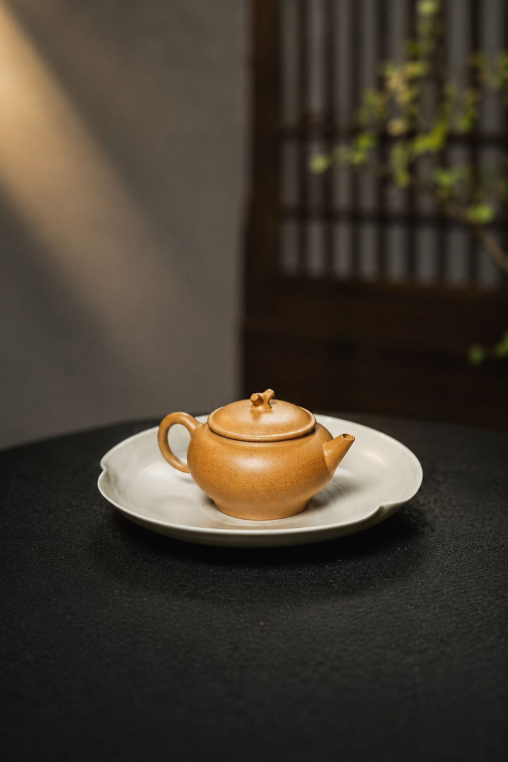 Product view 9 of 85ml Artisan Design zisha teapot in Golden Duanni Clay, No. 445