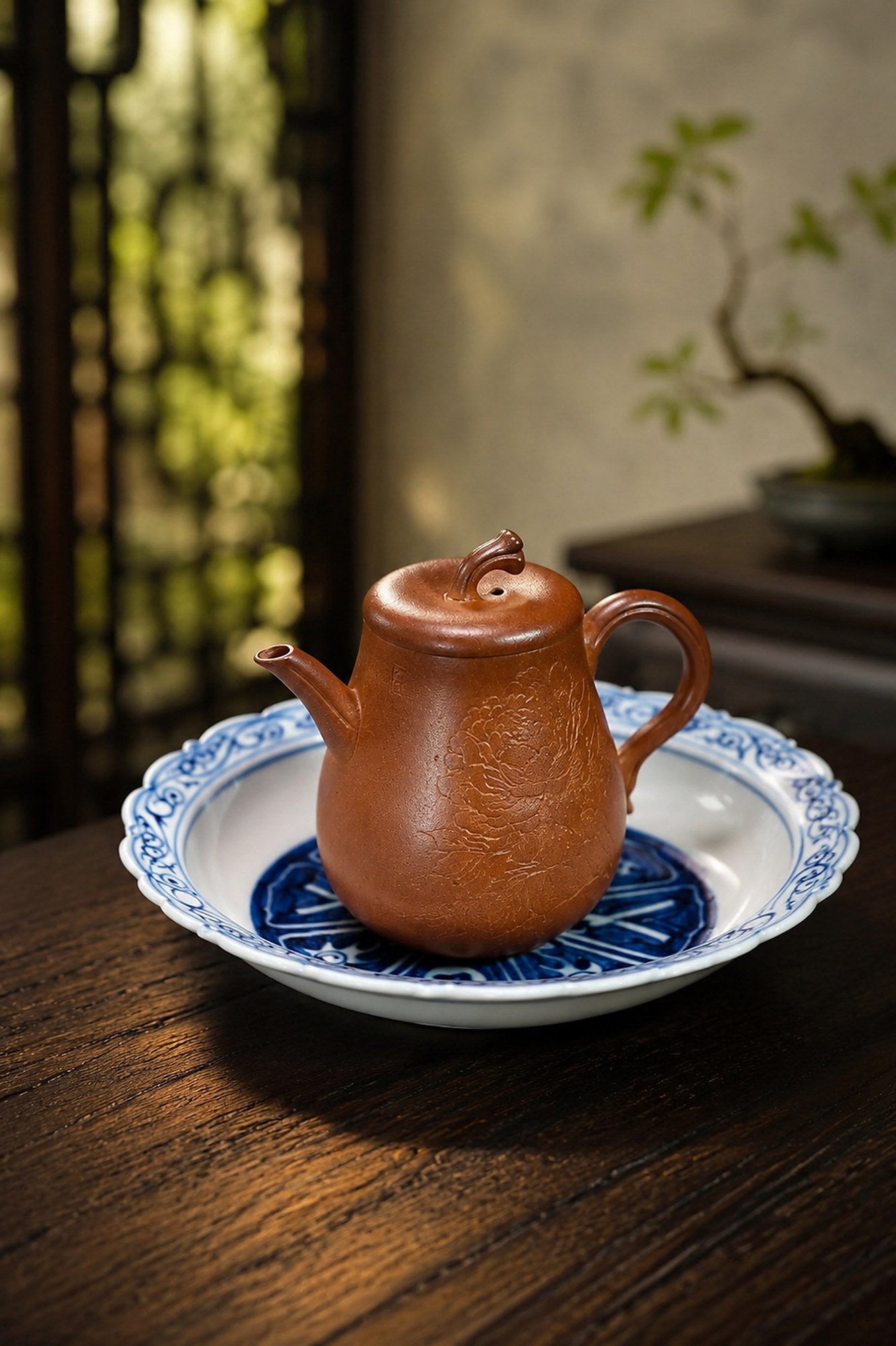 Product view 2 of 120ml Artisan Design zisha teapot in Golden Duanni Clay, No. 451