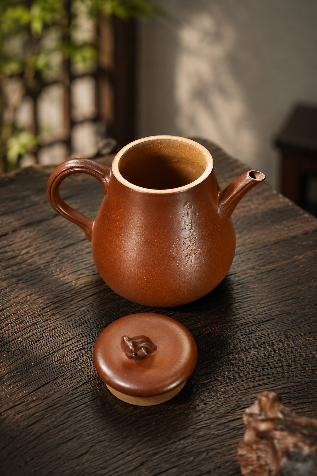 Product view 5 of 120ml Artisan Design zisha teapot in Golden Duanni Clay, No. 451