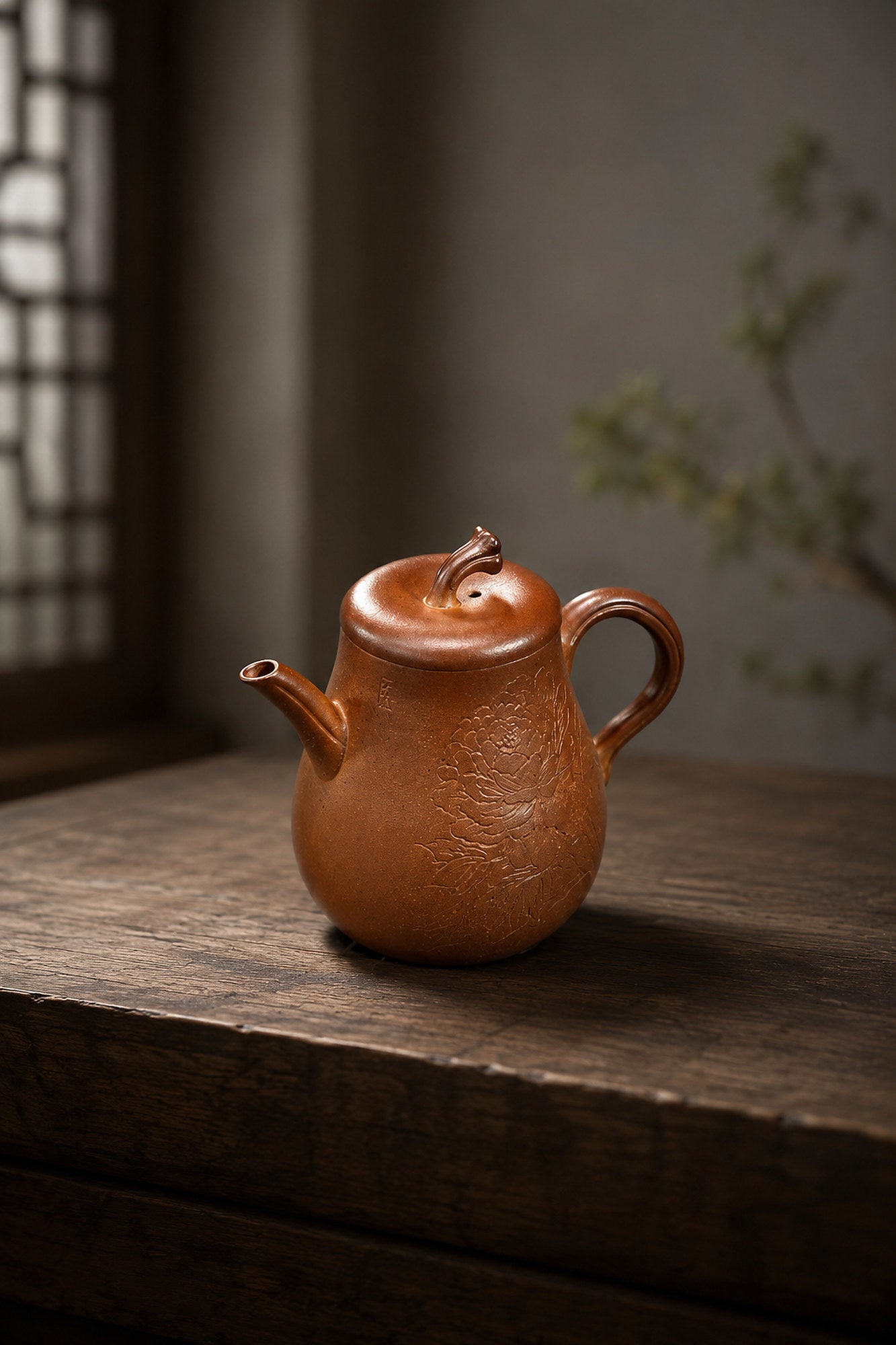 Product view 9 of 120ml Artisan Design zisha teapot in Golden Duanni Clay, No. 451