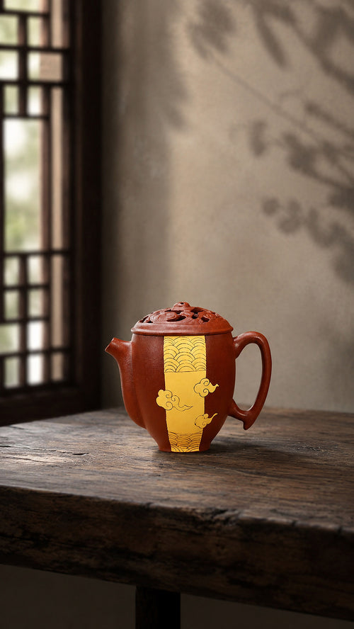 Product view 1 of 180ml Artisan Design zisha teapot in Jiangponi Clay, No. 352