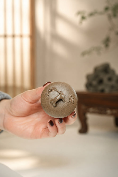 Product view 1 of 130ml Artisan Design zisha teapot in Qing Jiangponi Clay, No. 333