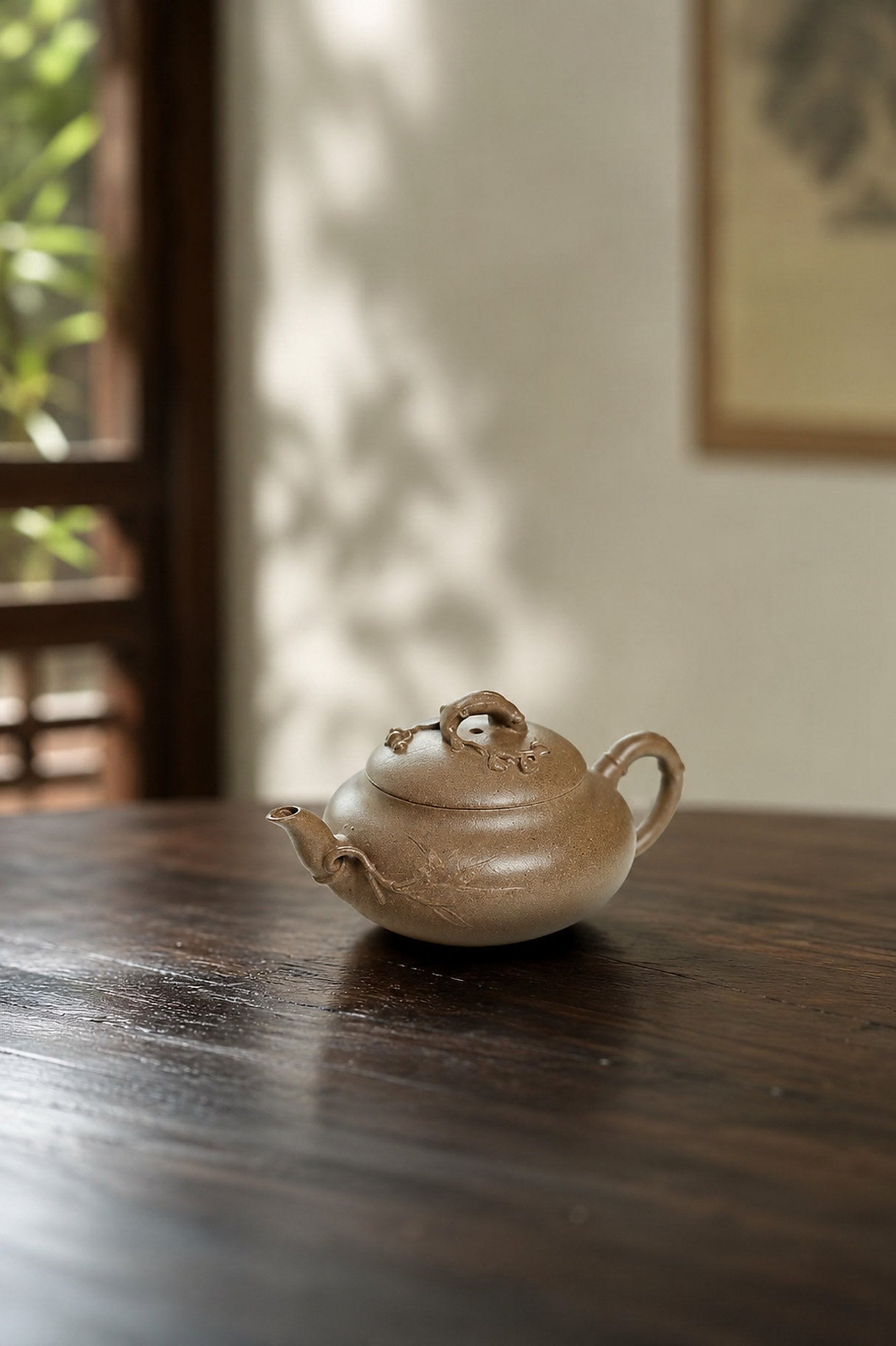 Product view 4 of 130ml Artisan Design zisha teapot in Qing Jiangponi Clay, No. 333