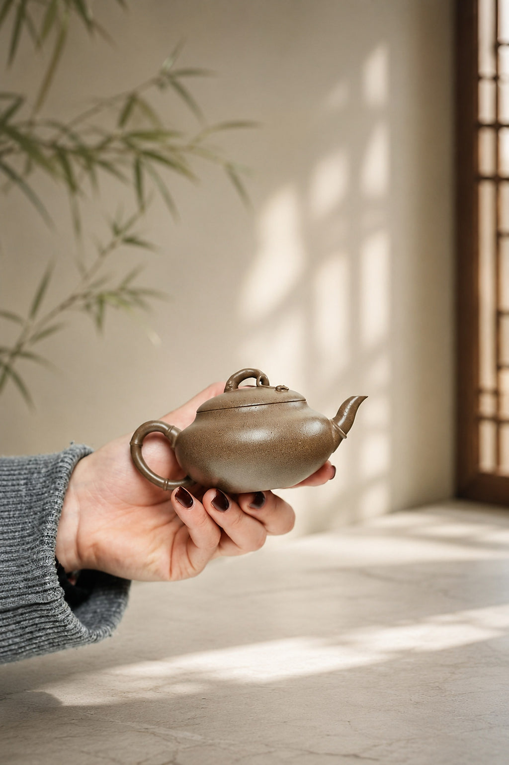 Product view 9 of 130ml Artisan Design zisha teapot in Qing Jiangponi Clay, No. 333