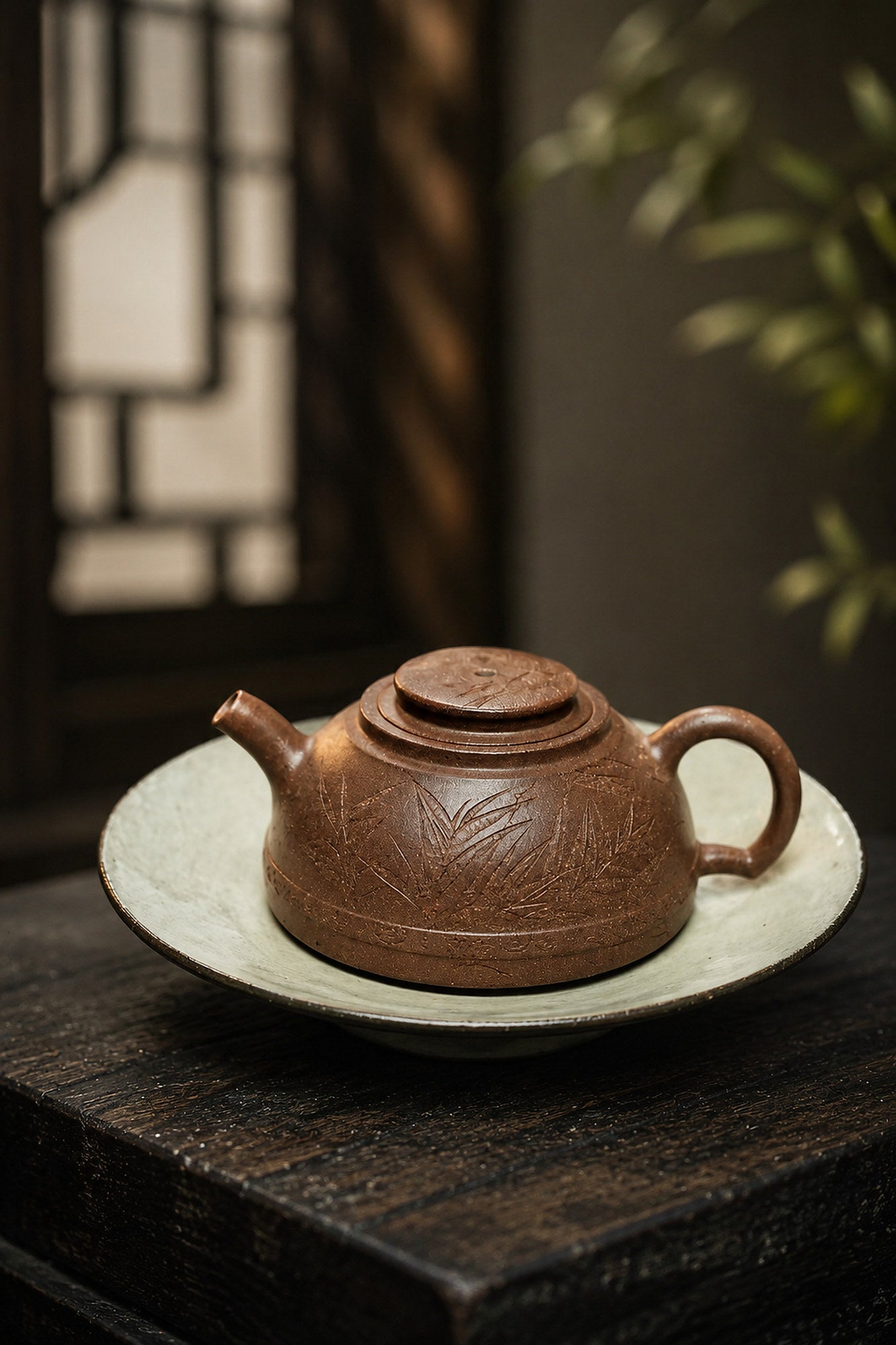 Product view 5 of 120ml Artisan Design zisha teapot in Qing Jiangponi Clay, No. 343