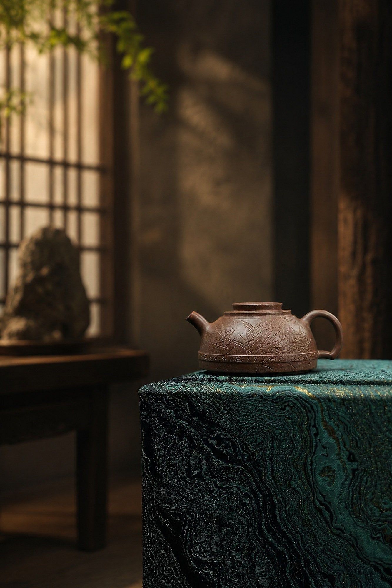 Product view 6 of 120ml Artisan Design zisha teapot in Qing Jiangponi Clay, No. 343