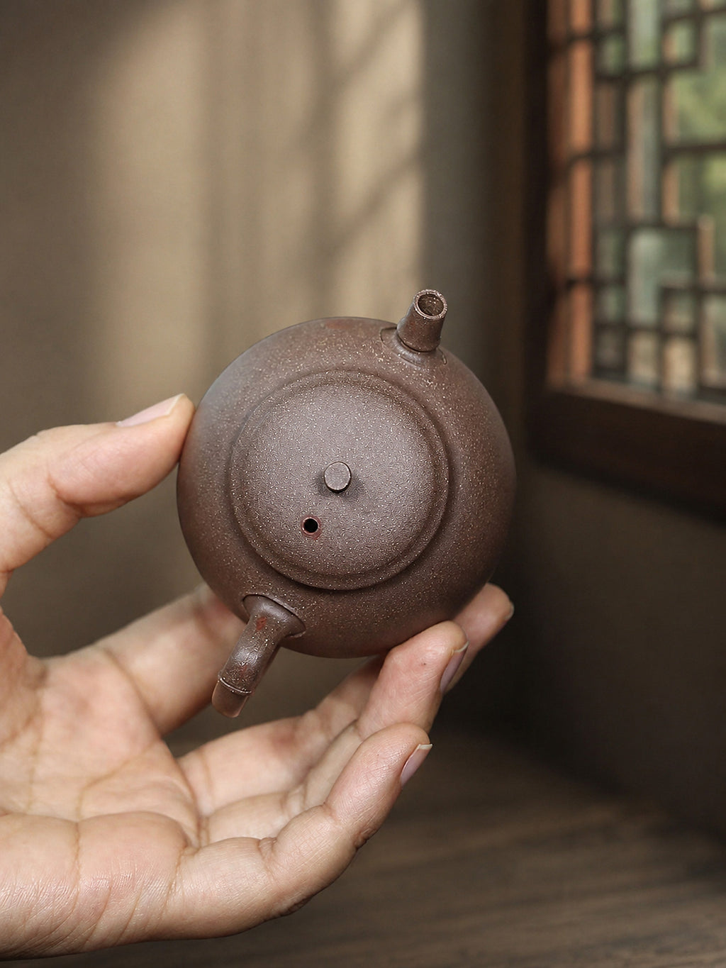 Product view 9 of 110ml Artisan Design zisha teapot in Qinghui Duanni Clay, No. 411