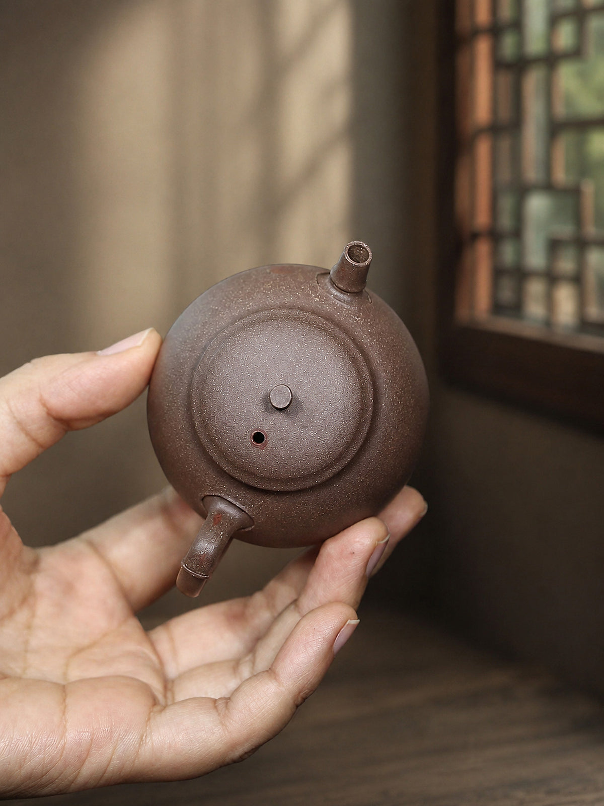 Product view 9 of 110ml Artisan Design zisha teapot in Qinghui Duanni Clay, No. 411