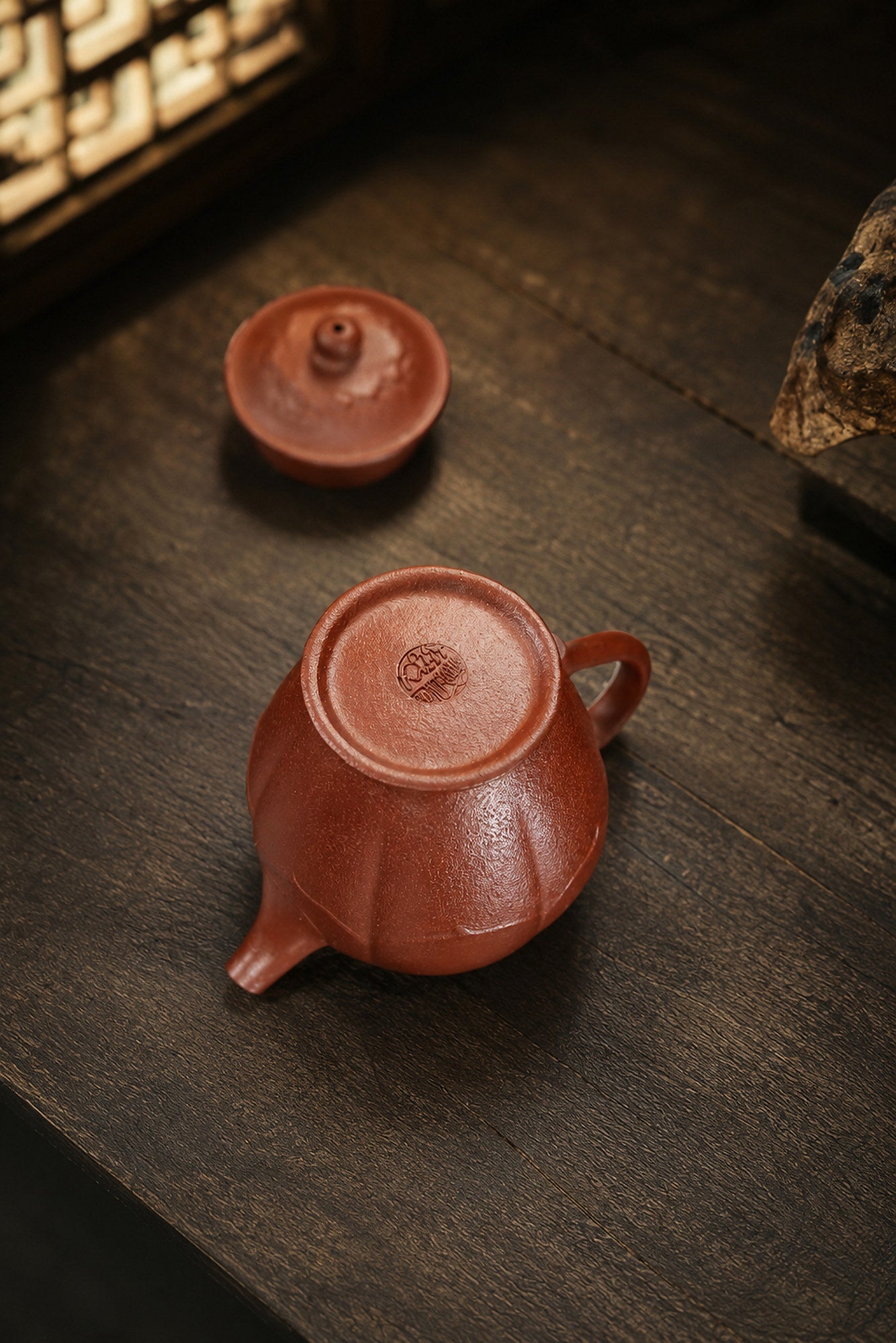 Product view 4 of 90ml Artisan Design zisha teapot in Red Jiangponi Clay, No. 373