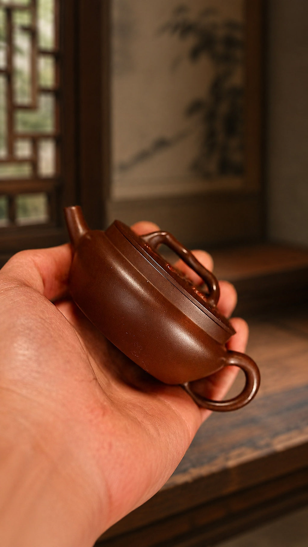 Product view 3 of 100ml Artisan Design zisha teapot in Zini Clay, No. 402